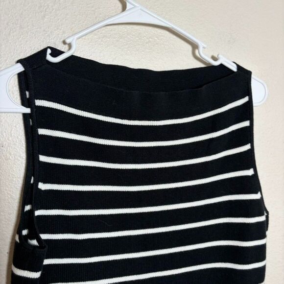 Banana Republic Tank Top Women's Medium Knit Striped Sleeveless Boxy Sweater - Picture 2 of 8